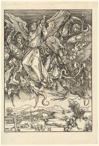 São Miguel lutando contra o dragão de Albrecht Dürer