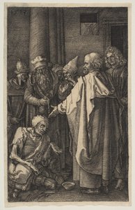 São Pedro e São João no Portão do Templo, de The Passion, 1513. de Albrecht Dürer
