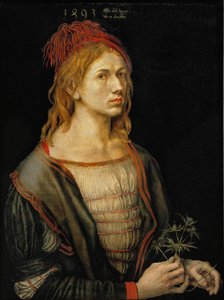 Auto-retrato com cardo de Albrecht Dürer