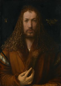 Autorretrato com saia de pele, 1500. de Albrecht Dürer