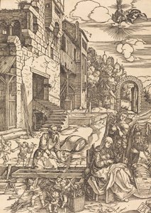Estadia da Sagrada Família no Egito, c. 1504. de Albrecht Dürer