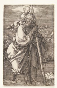 São Cristóvão virado para a esquerda de Albrecht Dürer