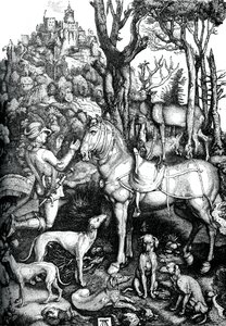 St Eustace, c1501, 1870. de Albrecht Dürer