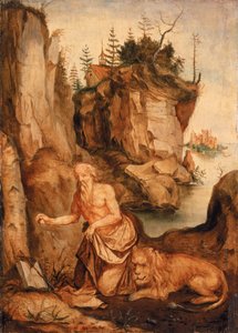 São Jerônimo e o Leão, c.1500 de Albrecht Dürer