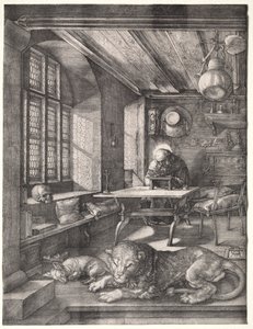 São Jerônimo em Seu Estudo, 1514. de Albrecht Dürer