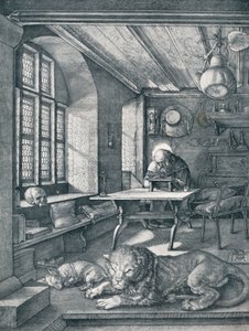 São Jerônimo em seu Estudo, 1514 1906 de Albrecht Dürer