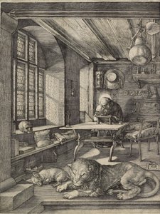 São Jerônimo em seu escritório, 1514 de Albrecht Dürer