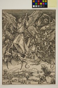 São Miguel lutando contra o dragão de Albrecht Dürer