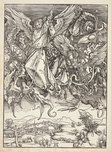 São Miguel lutando contra o dragão de Albrecht Dürer