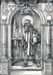St Sebaldus no nicho, 1518 1906 de Albrecht Dürer