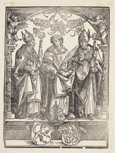 Santo Estêvão com outros dois santos de Albrecht Dürer
