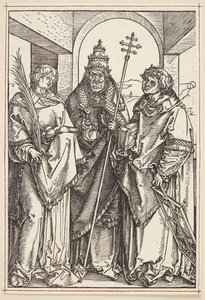 Sts. Lawrence, Sixtus e Stephen de Albrecht Dürer