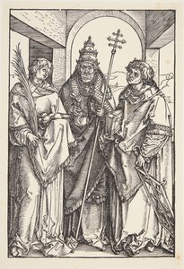 Sts. Lawrence, Sixtus e Stephen de Albrecht Dürer