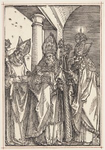 Sts. Nicholas, Ulrich e Erasmus de Albrecht Dürer