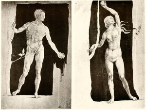 Estudos sobre Adão e Eva de Albrecht Dürer