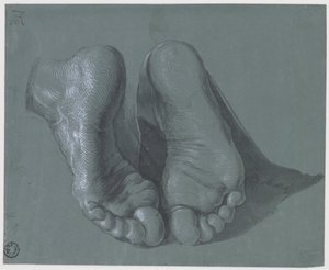 Estudo de Dois Pés, c.1508 de Albrecht Dürer
