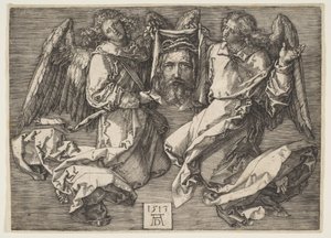 Sudário segurado por dois anjos de Albrecht Dürer