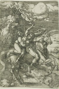 O Rapto de Proserpina em um Unicórnio de Albrecht Dürer