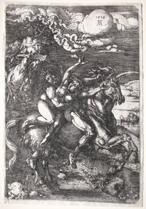 O rapto em um unicórnio de Albrecht Dürer