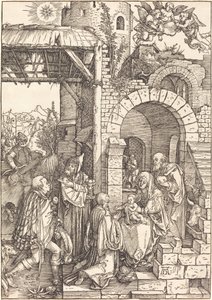 A adoração dos magos de Albrecht Dürer