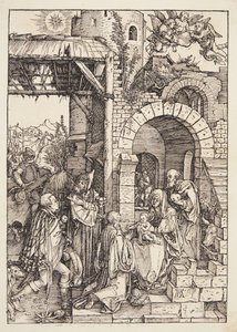 A adoração dos magos de Albrecht Dürer