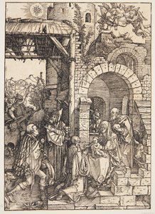 A adoração dos magos de Albrecht Dürer