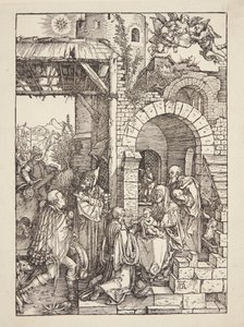A adoração dos magos de Albrecht Dürer
