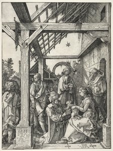 A adoração dos magos de Albrecht Dürer