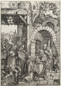 A adoração dos magos de Albrecht Dürer