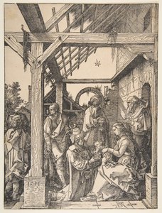 A Adoração dos Magos, 1511. de Albrecht Dürer