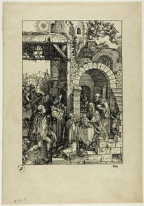 A Adoração dos Magos, de A Vida da Virgem de Albrecht Dürer