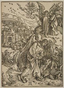 O anjo mostrando a São João a Nova Jerusalém de Albrecht Dürer