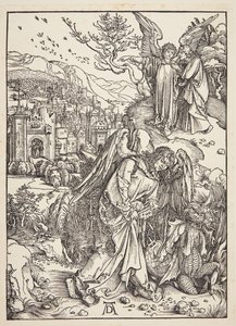 O anjo mostrando a São João a Nova Jerusalém de Albrecht Dürer