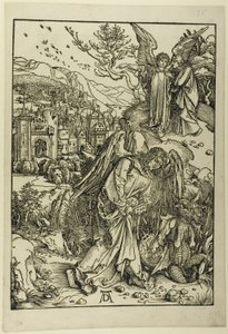 O Anjo com a Chave do Poço Sem Fundo, de O Apocalipse de Albrecht Dürer