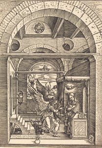 A Anunciação, c. 15021504. de Albrecht Dürer