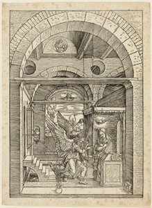 A Anunciação, de A Vida da Virgem de Albrecht Dürer