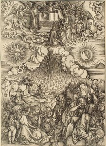O Apocalipse: a abertura do quinto e do sexto selo de Albrecht Dürer