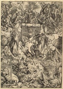 O Apocalipse: Os sete anjos com as trombetas de Albrecht Dürer