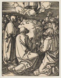 A Ascensão, de The Small Passion, ca. 1510 de Albrecht Dürer