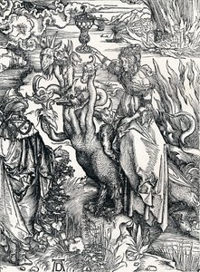 A prostituta babilônica, 1498, 1906 de Albrecht Dürer