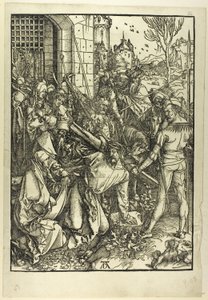 O Carregamento da Cruz, de A Grande Paixão de Albrecht Dürer