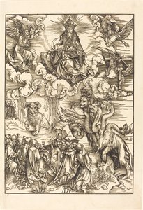 A besta com dois chifres como um cordeiro de Albrecht Dürer