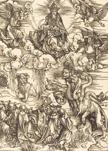 A Besta com Dois Chifres Como um Cordeiro, 1498. de Albrecht Dürer
