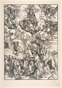 A besta com dois chifres como um cordeiro, de The Apocalypse.nd de Albrecht Dürer