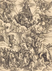 A Besta com Dois Chifres como um Cordeiro, provavelmente c. 14961498. de Albrecht Dürer