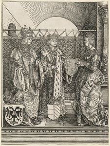 O noivado de Filipe, o Belo, com Joana de Castela de Albrecht Dürer