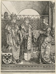 O noivado de Filipe, o Belo, com Joana de Castela de Albrecht Dürer