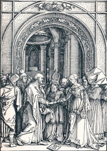 O noivado da Virgem, 1506 1906. de Albrecht Dürer