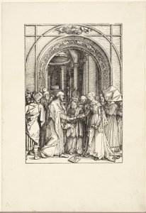O Noivado da Virgem, de A Vida da Virgem de Albrecht Dürer