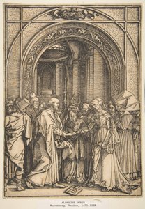 O noivado da Virgem, de A Vida da Virgem, ca. 1503 de Albrecht Dürer